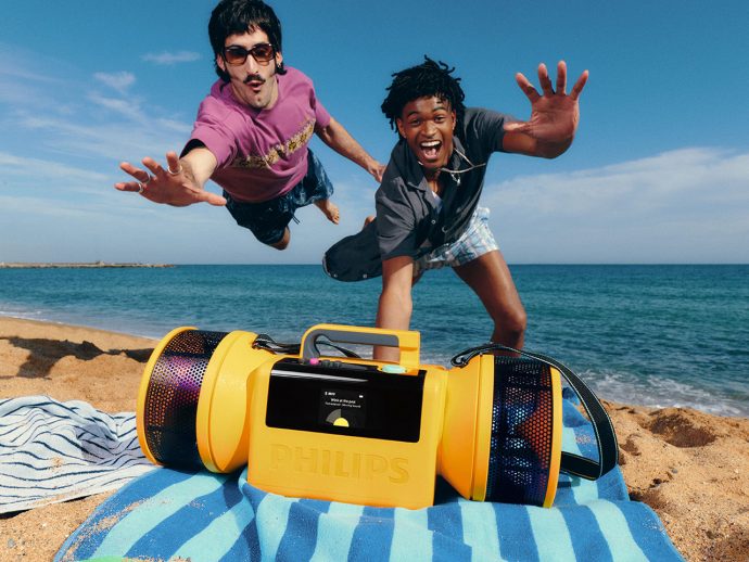 Philips Moving Sound line-up impresses with retro chunky form and peppy colors