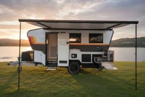 Prattline Launches $55K Low Tow caravan with rugged build and two-shell expanding design