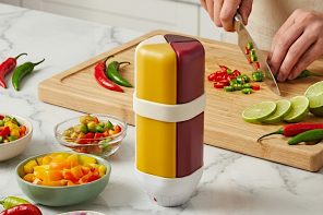 This 4-in-1 Dispenser Ends the Sticky Sauce Bottle Chaos