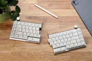 This 75 percent keyboard splits in two and opens up your entire workspace
