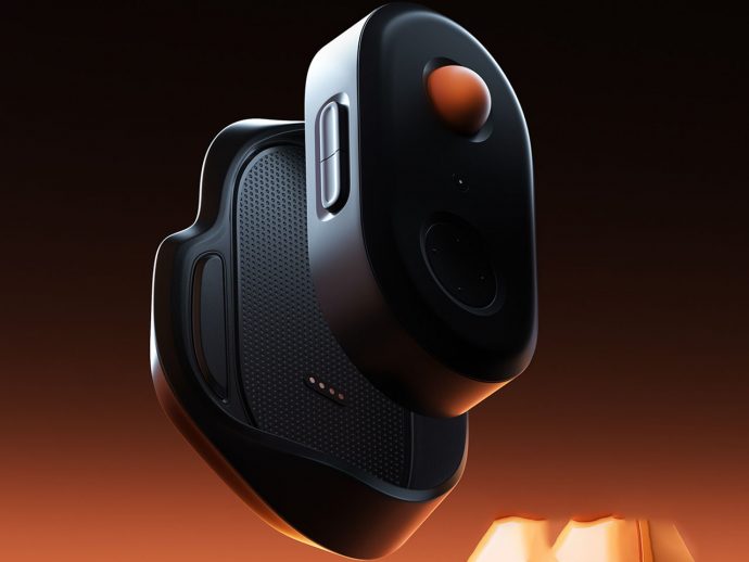 This Oware-inspired gaming controller replaces joysticks with a precision half-ball control system