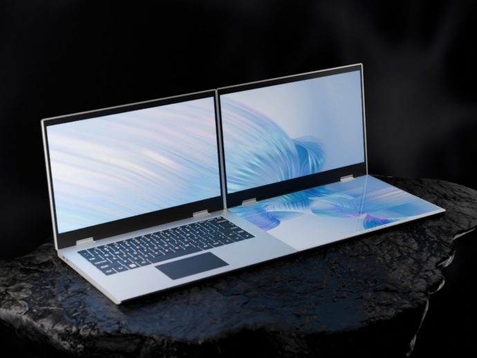 XbooK’s $1,999 Triple-Screen Laptop Is One Bag Instead of Three Monitors