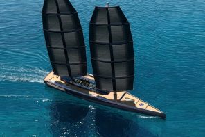 100-Meter A100 concept yacht redefines luxury sailing with massive interior volume
