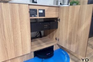 Bosch and ECOVACS Built a Robot Vacuum That Hides Inside Your Kitchen Cabinet… Finally!