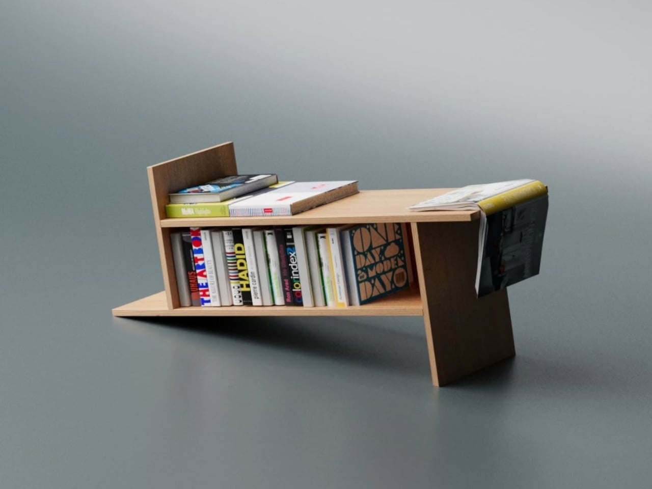 A Bookrack That Started as a Rectangle and Refused to Stay One