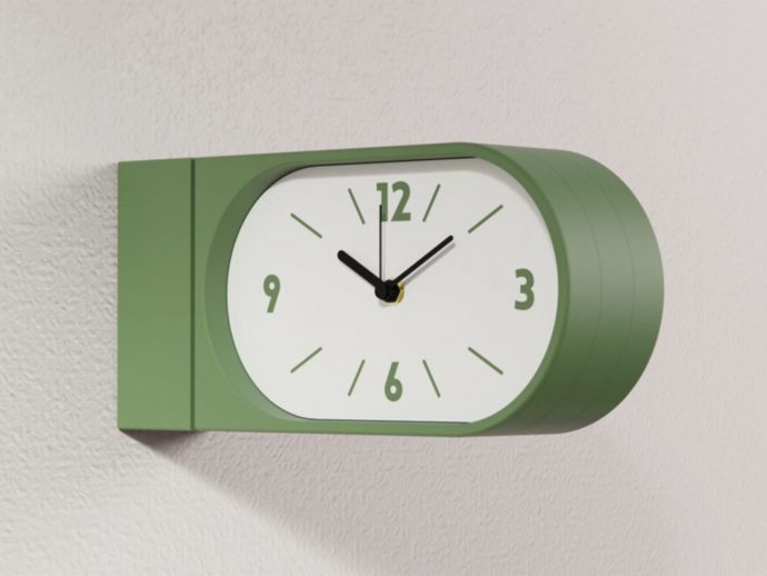 A Double-Sided Clock That Turns Walls into Living Moments of Time