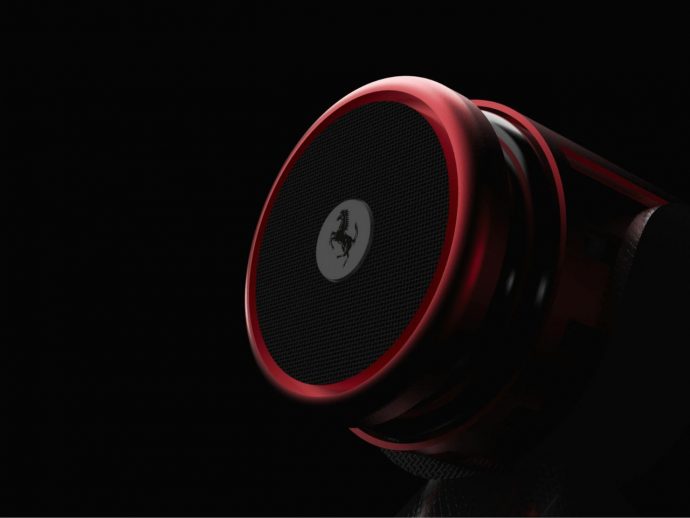 A Ferrari-Inspired Speaker That Turns Motion Into Light and Sound