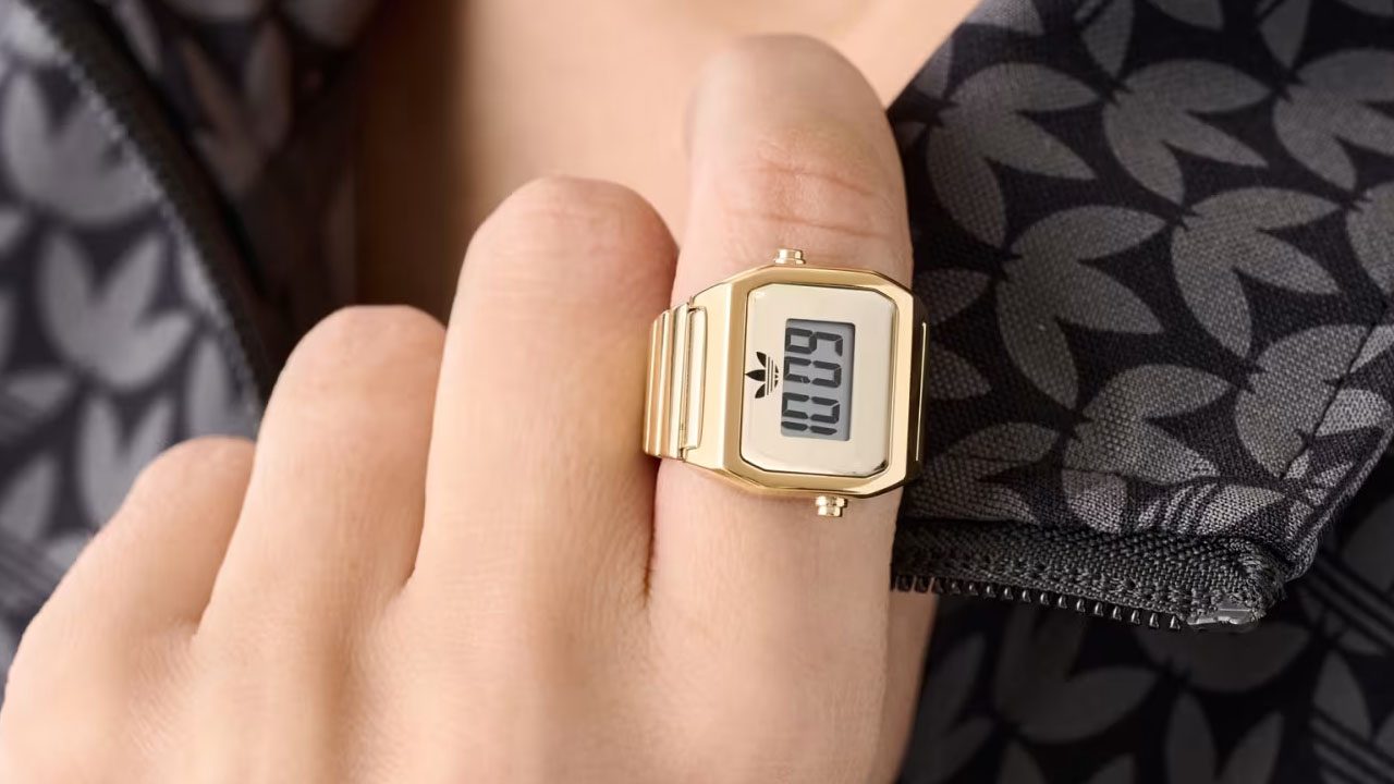 adidas Originals' Two Ring watch shrinks digital timekeeping into