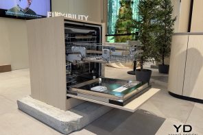 This Electrolux dishwasher lifts its bottom rack so you can load pots without bending down