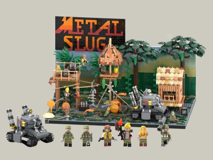 The LEGO Metal Slug Diorama With Adjustable Cannons, POWs, and Mid-Air Grenades Is Here
