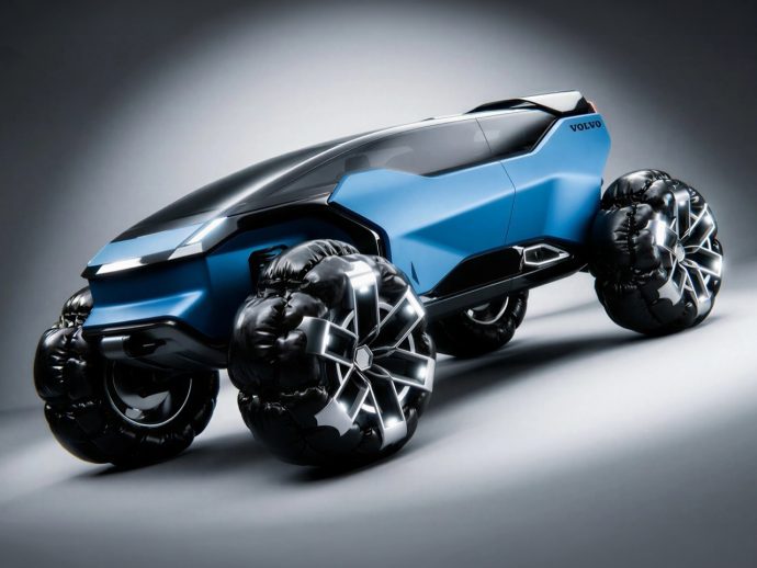 The Volvo Cosmic Surfer Has Gravity-Adaptive Wheels Designed For Smooth Driving On The Moon