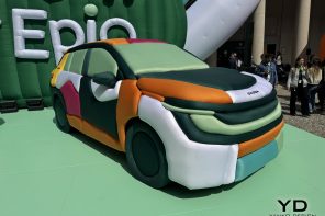 Skoda’s Inflatable Car Installation at Milan Design Week Looks Like a Bouncy Castle Grew Wheels