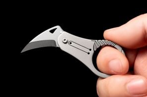 This Tiny Titanium EDC Knife’s Hawk-Talon Blade Profile Makes It Ruthlessly Effective
