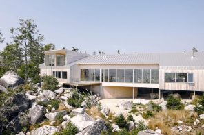 This Nova Scotia Home Floats Above the Land on Steel Legs and Changes Nothing Beneath It