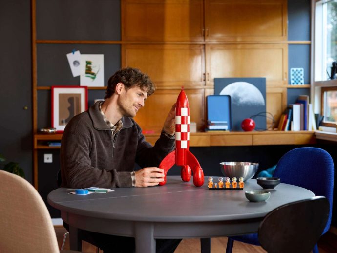 LEGO Finally Gives Tintin’s Moon Rocket Its Brick-Built Moment
