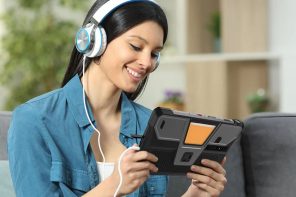 Tank Pad Ultra is a rugged tablet that doubles as a short throw projector