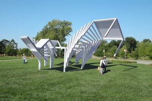 These Steel Chairs Are Too Big to Sit In: Walk Through Them Instead