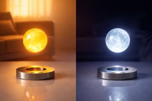 This Levitating Orb Lamp Drifts Toward You in the Dark Before You Ask