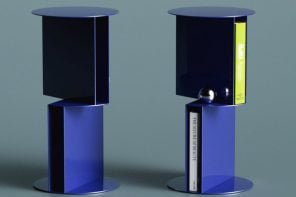 This Side Table Has No Legs: Its Two Storage Units Are the Structure