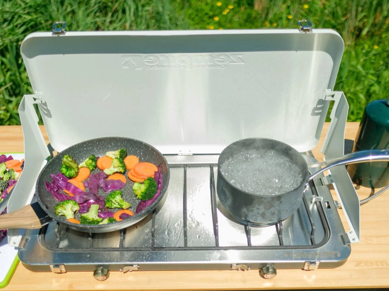 Zempire Stealth-Jet two-burner camp stove is incredibly slim at 2-inch thick