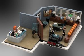 This LEGO Harvey Specter Office Has the Basketball Collection, the Painting, and Yes, Even Donna
