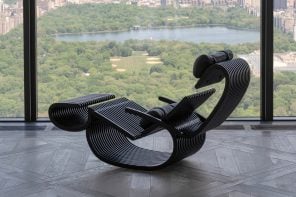 The Most Visually Striking Convertible Chair We’ve Ever Seen Hides All Its Mechanism Inside the Structure