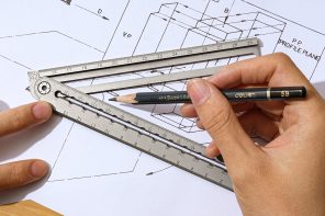 7-in-1 Titanium Ruler That Draws Perfect Circles, Measures Angles, and Works as a Caliper. Yes, Really.
