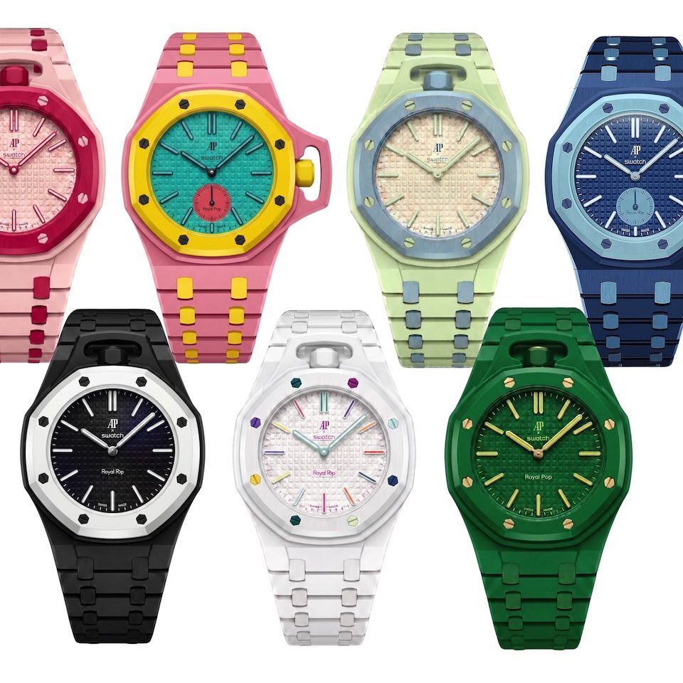 3本ベルト付Audemars Piguet x Swatch  Pop Lambertus-case-strap-for-