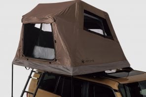 Snow Peak’s Inflatable Field Rise Rooftop Tent Sets Up in Minutes