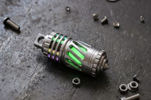 This Rotating Titanium Keychain Glows for 25 Years Without a Battery
