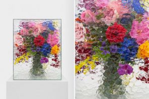 This Sculptural Glass Object Makes Flowers Feel Like a Van Gogh Painting