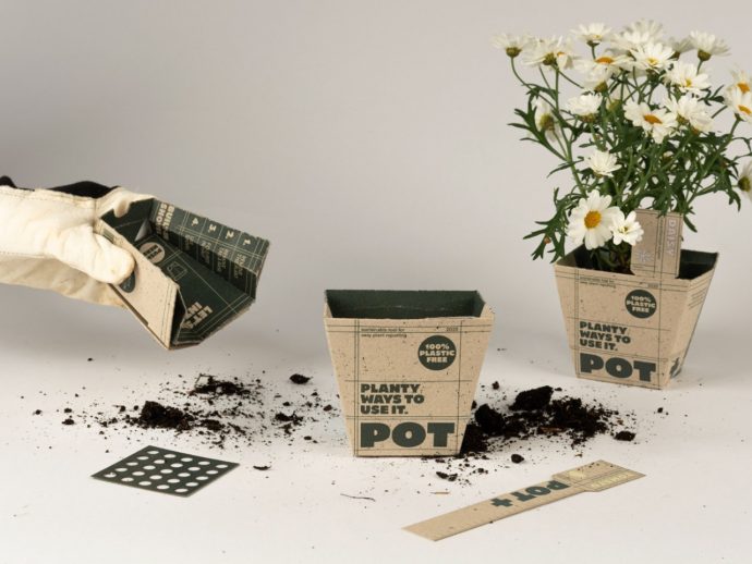 3-in-1 Cardboard Pot Just Made Plastic Pots Obsolete