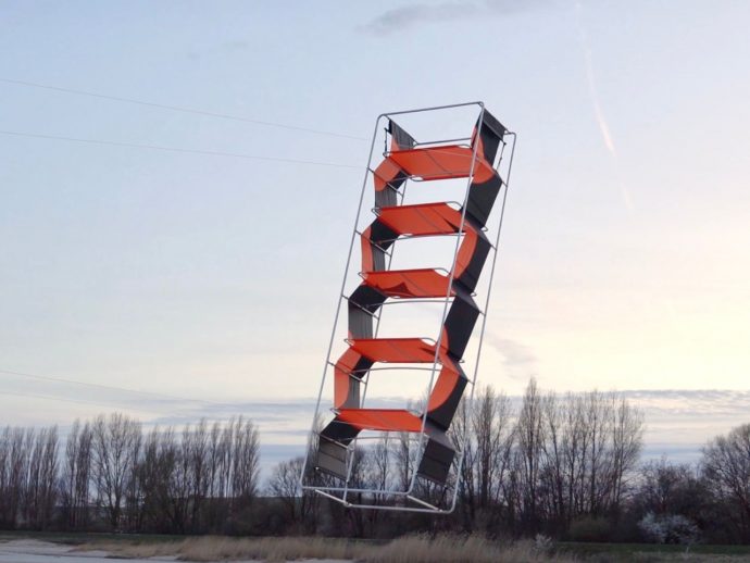 A Student Built Shelves That Fly Like Kites