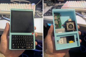 This BlackBerry Cyberdeck Brings Back the QWERTY Keyboard, Powered by an old Intel Compute Stick