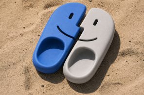 These MacOS-inspired flip flops are weird, playful, and sadly don’t come with Apple “Find My”