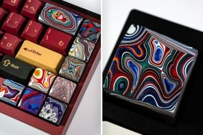 This Artist Slices Up Layers of Automotive Paint to Make the Most Unique Keycaps You’ve Ever Seen