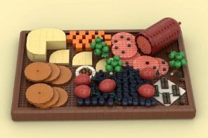 This LEGO Charcuterie Board Has Salami, Brie, Olives, and Chocolate and We Need It on a Store Shelf