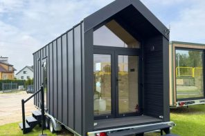 The Chocolate Tiny House Is Dark on the Outside and Surprisingly Warm Within