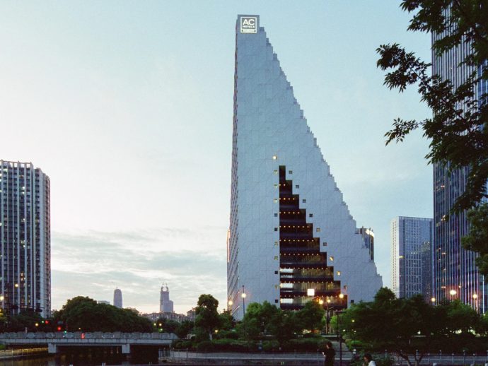 The Hangzhou Prism by OMA Is the Mixed-Use Landmark China’s Tech Capital Deserves