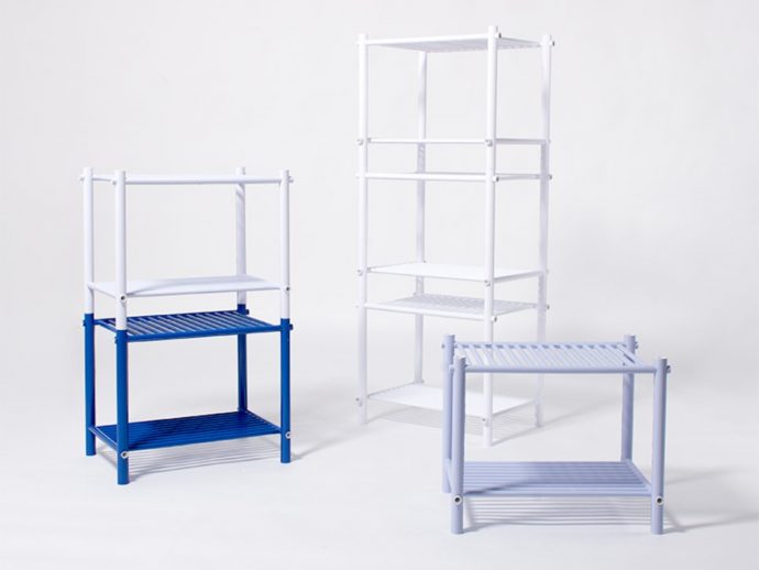 Japanese Designer Just Built a Real Shelf From Rolled Paper Sheets