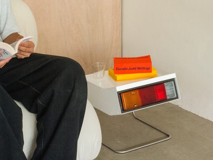 Mo & A Turned a Mitsubishi Taillight Into a Night Stand