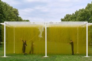 This Bright Yellow Kinetic Sculpture in London Is Meant to Be Walked Through