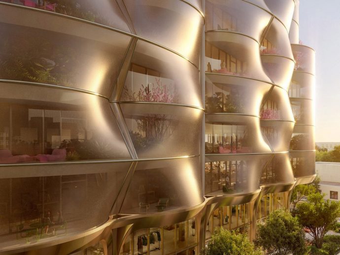 Snøhetta Wraps a New Miami Design District Office Building in a Stainless Mesh Sunscreen