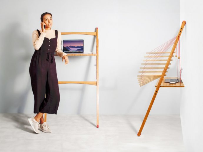 The Desk That Leans on Your Wall and Weighs Less Than Your Bag