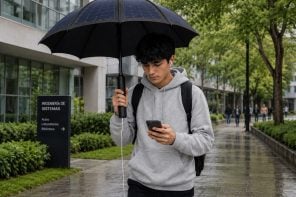 This Umbrella Has Solar Panels… And It Doubles As An Emergency Power Bank
