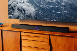 WiiM’s First Soundbar Has a Round Touch Display Built Into the Front