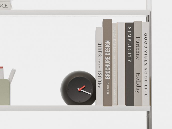 Your Shelf Corner Is Wasted Space: This Clock Turns It Into a Bookend