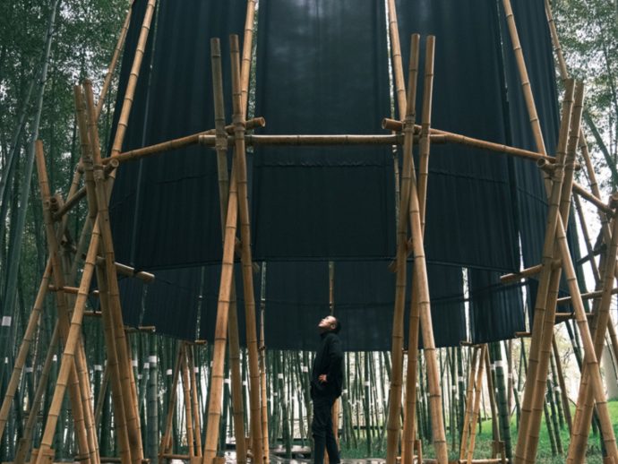 A 28m² Bamboo Tower in China Makes You Bow to Get In