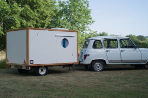 A 300kg Caravan That Slides Open Into a Full Camp Kitchen