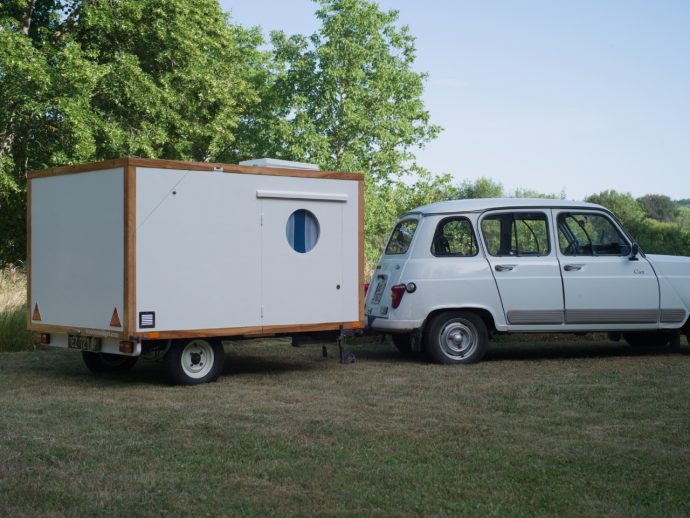 A 300kg Caravan That Slides Open Into a Full Camp Kitchen